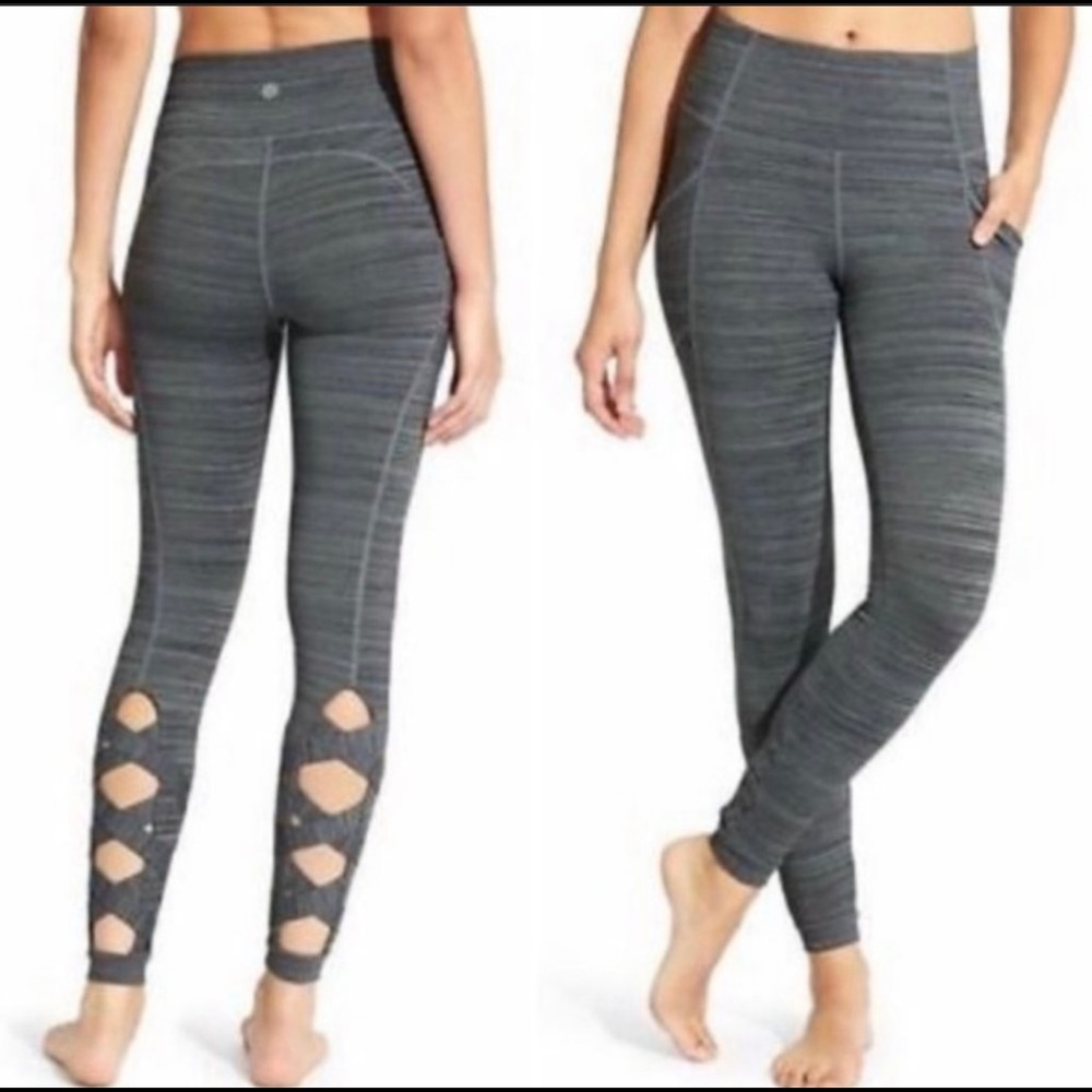 Athleta High Rise Chaturanga Criss Cross Leggings